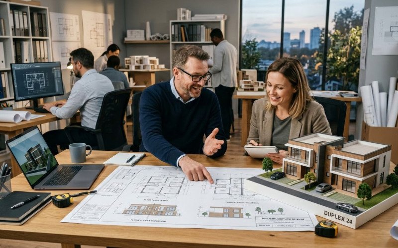 Modern Duplex Design That Transformed a Small Plot